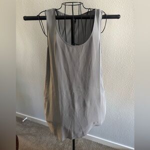 Eileen Fisher Gray Asymmetrical Sleeveless Tank